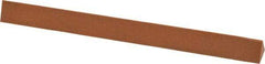 Made in USA - 6" Long x 1/2" Wide x 1/2" Thick, Aluminum Oxide Sharpening Stone - Triangle, Fine Grade - Best Tool & Supply