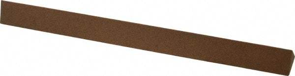 Made in USA - 6" Long x 1/2" Wide x 1/2" Thick, Aluminum Oxide Sharpening Stone - Triangle, Medium Grade - Best Tool & Supply