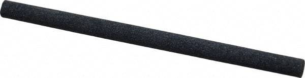 Made in USA - 4" Long x 1/4" Diam x 1/4" Thick, Silicon Carbide Sharpening Stone - Round, Medium Grade - Best Tool & Supply