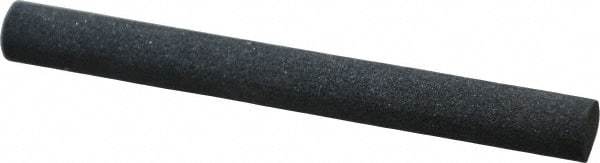 Made in USA - 4" Long x 3/8" Diam x 3/8" Thick, Silicon Carbide Sharpening Stone - Round, Medium Grade - Best Tool & Supply