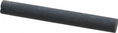 Made in USA - 4" Long x 1/2" Diam x 1/2" Thick, Silicon Carbide Sharpening Stone - Round, Fine Grade - Best Tool & Supply