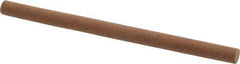 Made in USA - 4" Long x 1/4" Diam x 1/4" Thick, Aluminum Oxide Sharpening Stone - Round, Medium Grade - Best Tool & Supply