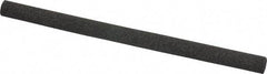 Made in USA - 4" Long x 1/4" Diam x 1/4" Thick, Aluminum Oxide Sharpening Stone - Round, Coarse Grade - Best Tool & Supply