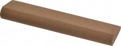 Made in USA - 4" Long x 1" Diam x 7/16" Thick, Aluminum Oxide Sharpening Stone - Round, Medium Grade - Best Tool & Supply