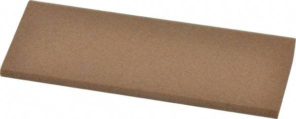 Made in USA - 4-1/2" Long x 1-3/4" Diam x 1/2" Thick, Aluminum Oxide Sharpening Stone - Round, Medium Grade - Best Tool & Supply