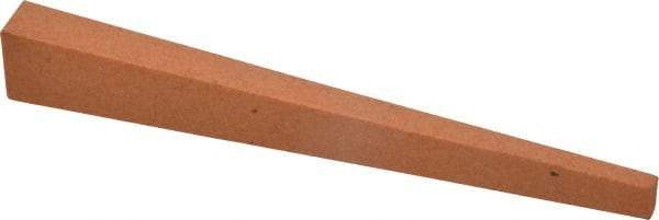 Made in USA - 1/2" Wide x 4" OAL, Aluminum Oxide Sharpening Stone - Flat Tapered, Fine Grade, 320 Grit - Best Tool & Supply