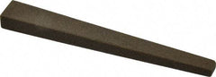 Made in USA - 1/2" Wide x 4" OAL, Aluminum Oxide Sharpening Stone - Flat Tapered, Coarse Grade, 120 Grit - Best Tool & Supply