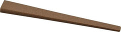 Made in USA - 1/2" Wide x 4" OAL, Aluminum Oxide Sharpening Stone - Oval Tapered, Medium Grade, 220 Grit - Best Tool & Supply