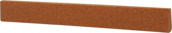 Made in USA - 7/16" Wide x 4" OAL, Aluminum Oxide Sharpening Stone - Oval Tapered, Fine Grade, 320 Grit - Best Tool & Supply