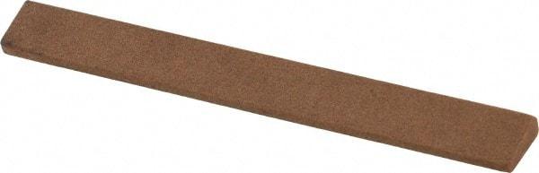 Made in USA - 7/16" Wide x 4" OAL, Aluminum Oxide Sharpening Stone - Oval Tapered, Medium Grade, 220 Grit - Best Tool & Supply