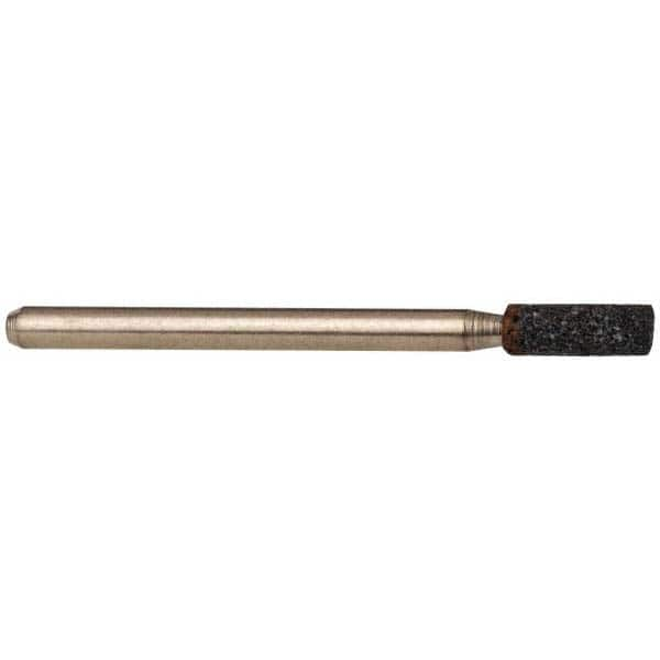 Grier Abrasives - 1/8 x 3/8" Head Diam x Thickness, W145, Cylinder, Aluminum Oxide Mounted Point - Best Tool & Supply