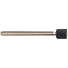 Grier Abrasives - 1/4 x 1/4" Head Diam x Thickness, W160, Cylinder, Aluminum Oxide Mounted Point - Best Tool & Supply