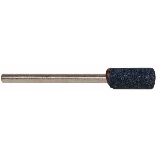 Grier Abrasives - 1/4 x 1/2" Head Diam x Thickness, W163, Cylinder, Aluminum Oxide Mounted Point - Best Tool & Supply