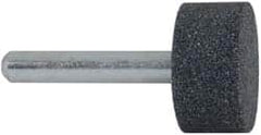 Grier Abrasives - 1 x 1/2" Head Diam x Thickness, W218, Cylinder, Aluminum Oxide Mounted Point - Best Tool & Supply