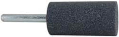 Grier Abrasives - 1 x 2" Head Diam x Thickness, W222, Cylinder, Aluminum Oxide Mounted Point - Best Tool & Supply