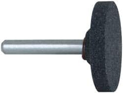 Grier Abrasives - 1-1/2 x 1/4" Head Diam x Thickness, W235, Cylinder, Aluminum Oxide Mounted Point - Best Tool & Supply