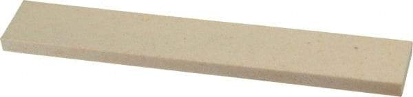 Norton - 120 Grit Aluminum Oxide Rectangular Roughing Stone - Fine Grade, 1" Wide x 6" Long x 1/4" Thick - Best Tool & Supply