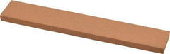 Norton - 180 Grit Aluminum Oxide Rectangular Roughing Stone - Very Fine Grade, 1" Wide x 6" Long x 1/4" Thick - Best Tool & Supply