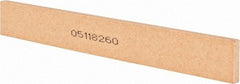 Norton - 120 Grit Aluminum Oxide Rectangular Roughing Stone - Fine Grade, 1" Wide x 8" Long x 1/4" Thick - Best Tool & Supply