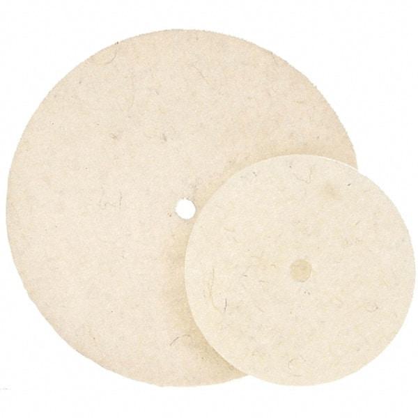 WALTER Surface Technologies - 7" Diam, Unmounted Buffing Wheel - Hook & Loop Felt Disc, High Density Density - Best Tool & Supply