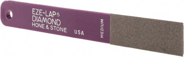 Eze Lap - Medium, 2" Length of Cut, Single End Diamond Hone - 400 Grit, 3/4" Wide x 3/16" High - Best Tool & Supply