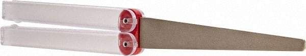 DMT - 9-1/2" OAL Fine Flat Sharpener Diamond File - 3/4" Wide x 1/16" Thick, 4 LOC, Red, 600 Grit - Best Tool & Supply