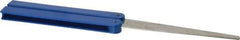 DMT - 9-1/2" OAL Coarse Flat Sharpener Diamond File - 3/4" Wide x 1/16" Thick, 4 LOC, Blue, 325 Grit - Best Tool & Supply