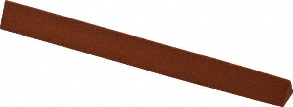 Norton - 4" Long x 3/8" Wide x 3/8" Thick, Aluminum Oxide Sharpening Stone - Triangle, Fine Grade - Best Tool & Supply