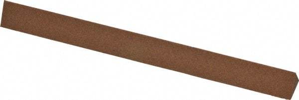 Norton - 4" Long x 3/8" Wide x 3/8" Thick, Aluminum Oxide Sharpening Stone - Triangle, Medium Grade - Best Tool & Supply