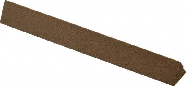 Norton - 4" Long x 1/2" Wide x 1/2" Thick, Aluminum Oxide Sharpening Stone - Triangle, Medium Grade - Best Tool & Supply