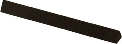 Norton - 4" Long x 3/8" Wide x 3/8" Thick, Aluminum Oxide Sharpening Stone - Triangle, Coarse Grade - Best Tool & Supply