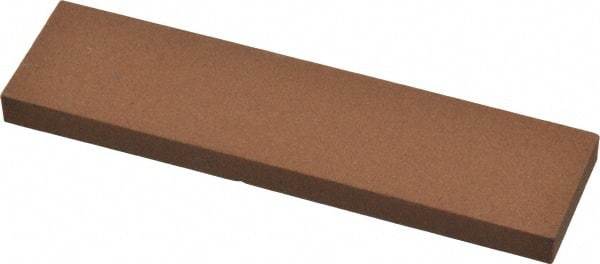 Norton - 4" Long x 1" Wide x 1/4" Thick, Aluminum Oxide Sharpening Stone - Rectangle, Medium Grade - Best Tool & Supply