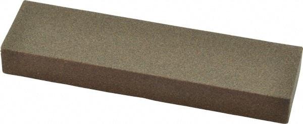 Norton - 4" Long x 1" Wide x 1/2" Thick, Aluminum Oxide Sharpening Stone - Rectangle, Coarse Grade - Best Tool & Supply