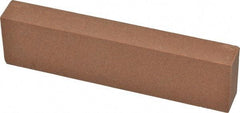 Norton - 4" Long x 1" Wide x 1/2" Thick, Aluminum Oxide Sharpening Stone - Rectangle, Medium Grade - Best Tool & Supply