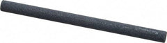 Norton - 4" Long x 1/4" Diam x 1/4" Thick, Silicon Carbide Sharpening Stone - Round, Medium Grade - Best Tool & Supply