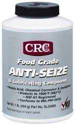 CRC - 16 oz Bottle High Temperature Anti-Seize Lubricant - Aluminum, -65 to 1,800°F, Opaque Off-White, Food Grade, Water Resistant - Best Tool & Supply