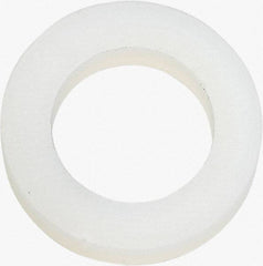 Made in USA - 5/16" Screw, Grade 6/6 Nylon Standard Flat Washer - 8.05mm ID x 1/2" OD, 2.36mm Thick - Best Tool & Supply