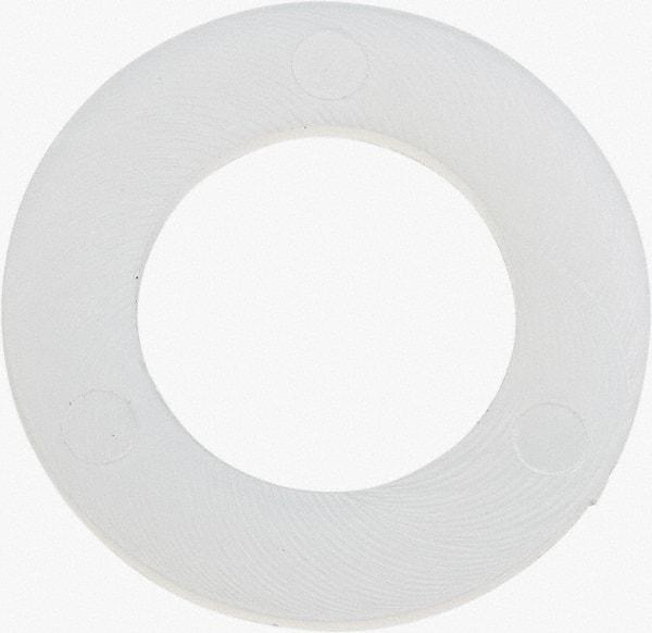 Made in USA - 7/16" Screw, Grade 6/6 Nylon Standard Flat Washer - 11.25mm ID x 3/4" OD, 0.81mm Thick - Best Tool & Supply