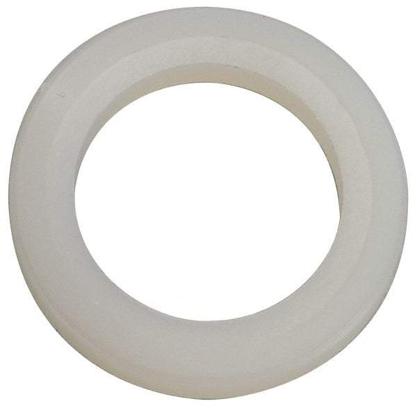 Made in USA - 1/2" Screw, Grade 6/6 Nylon Standard Flat Washer - 12.83mm ID x 3/4" OD, 2.36mm Thick - Best Tool & Supply