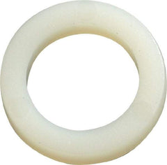 Made in USA - 1/2" Screw, Grade 6/6 Nylon Standard Flat Washer - 12.83mm ID x 3/4" OD, 3.18mm Thick - Best Tool & Supply