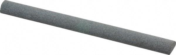 Value Collection - Half Round, Aluminum Oxide, Toolroom Finishing Stick - 4" Long x 3/8" Wide, Coarse Grade - Best Tool & Supply