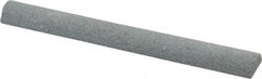 Value Collection - Half Round, Aluminum Oxide, Toolroom Finishing Stick - 4" Long x 1/2" Wide, Medium Grade - Best Tool & Supply