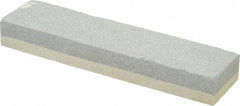 Value Collection - 8" Long x 2" Wide x 1" Thick, Aluminum Oxide Sharpening Stone - Rectangle, 120/240 Grit, Fine, Very Fine Grade - Best Tool & Supply