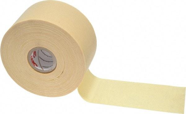 3M - 2" x 110', Yellow Cotton Cloth Electrical Tape - Series 2520, 8 mil Thick, 800 V/mil Dielectric Strength, 50 Lb./Inch Tensile Strength - Best Tool & Supply