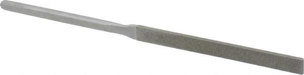 Strauss - 8-1/2" OAL Fine Equalling Needle Diamond File - 7/16" Wide x 7/64" Thick, 4-3/8 LOC, 91 Grit - Best Tool & Supply