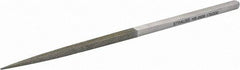 Strauss - 8-1/2" OAL Fine Square Needle Diamond File - 1/4" Wide x 1/4" Thick, 4-3/8 LOC, 91 Grit - Best Tool & Supply