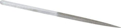 Strauss - 8-1/2" OAL Medium Square Needle Diamond File - 1/4" Wide x 1/4" Thick, 4-3/8 LOC, 126 Grit - Best Tool & Supply