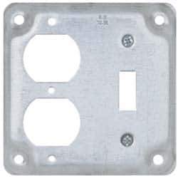 Cooper Crouse-Hinds - Electrical Outlet Box Steel Square Surface Cover - Best Tool & Supply