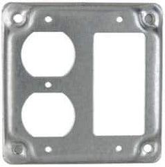 Cooper Crouse-Hinds - Electrical Outlet Box Steel Square Surface Cover - Best Tool & Supply