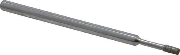 Strauss - 0.157" Head Thickness Diamond (Abrasive) Grinding Pin - 1/8" Shank Diam x 2" Shank Length, (170 Mesh Grit) - Best Tool & Supply